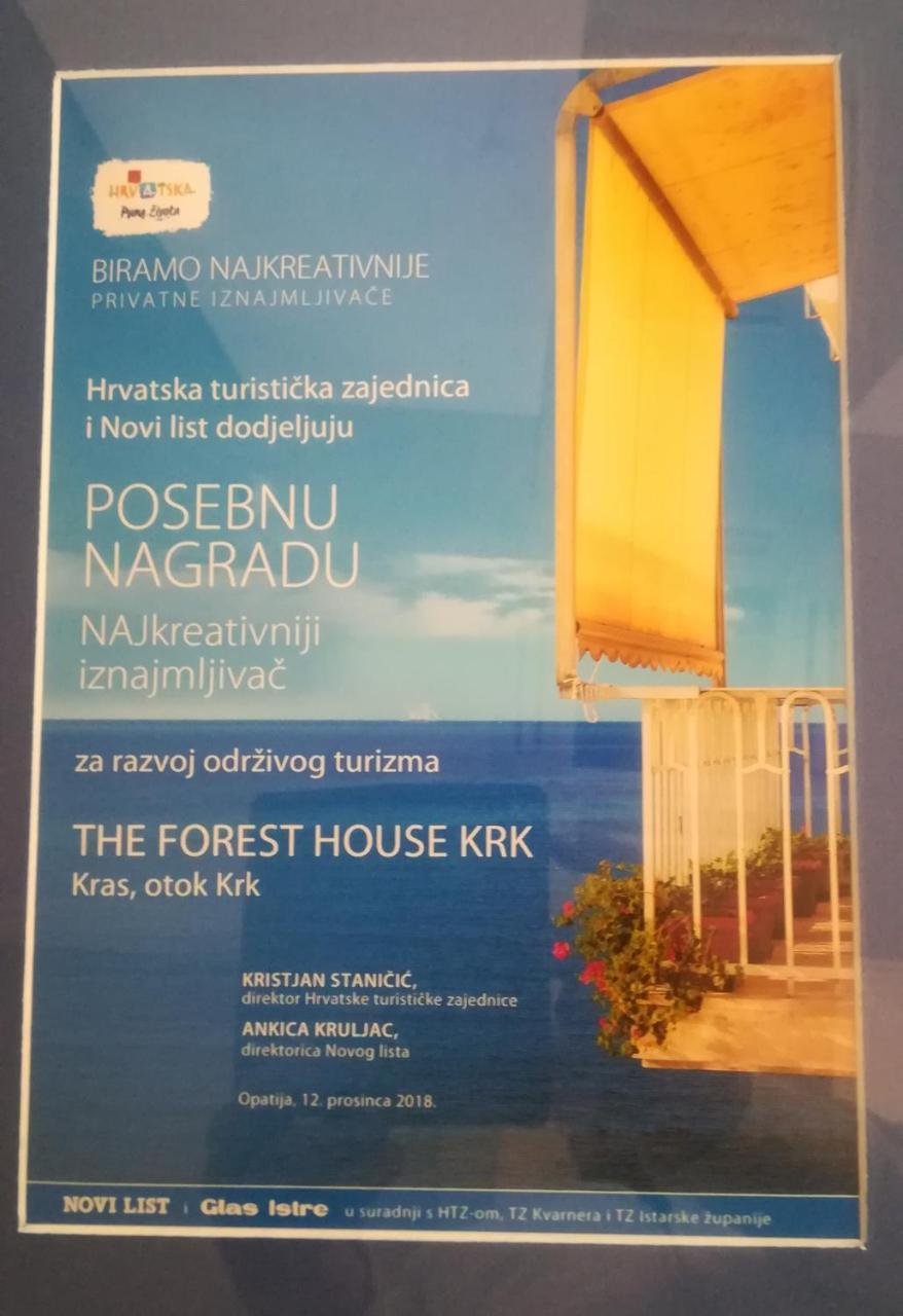 The Forest House Krk 1 Kras Exterior photo